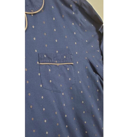 Pajamagram Geo-Printed Classic Button-Front Pajamas, Men Size XXL PRE-OWNED - Picture 3 of 10